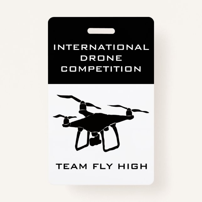 Drone Competition Name Tag Badge (Front)