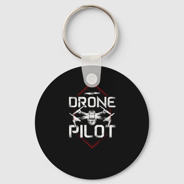 Drone Drone Pilot Keychain (Front)