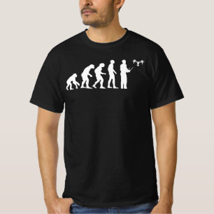 Drone Evolution - Funny Drone Pilot Quadcopter Fan T-Shirt