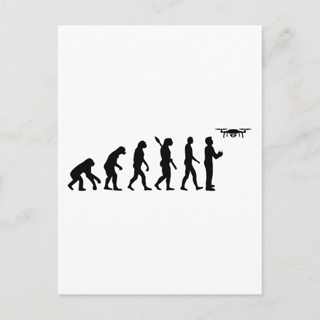Drone Evolution Postcard (Front)