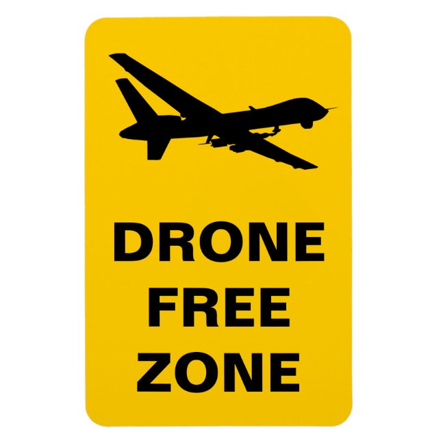 Drone Free Zone Magnet (Vertical)