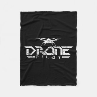 Drone Gift Quadcopter Fleece Blanket