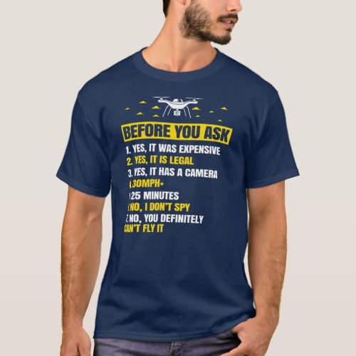 Drone Gifts For Men Boy with Copter FPV Women T_Shirt