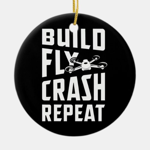 Drone Gifts For Men with Copter Multicopter FPV Ceramic Ornament