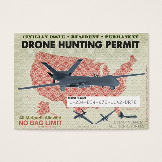 Drone Hunting Permits (Front)