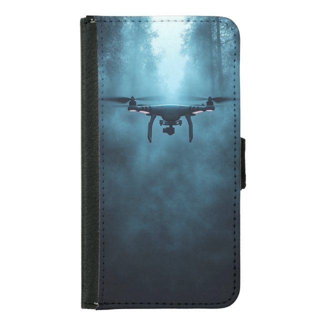 Drone in Foggy Forest Wallet Case (Front)