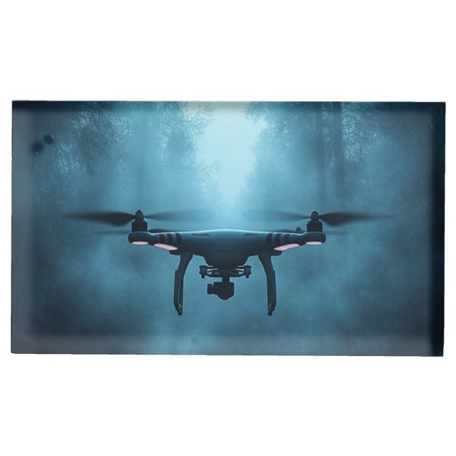 Drone in Forest Table Card Holder (Front)