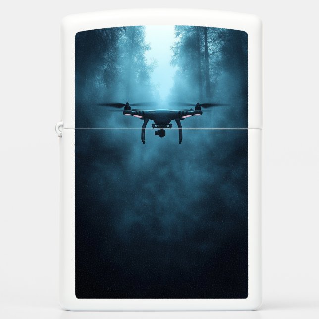 Drone in Forest Zippo Lighter (Front)