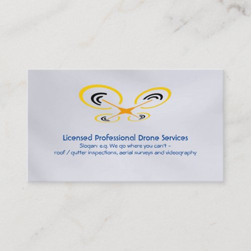 Drone Inspection Survey and Video Service Business Card