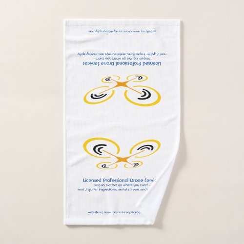 Drone Inspection Survey and Video Service Hand Towel