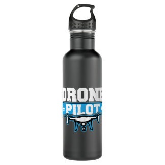 Drone Operator Funny Quadcopter Drone Pilot Stainless Steel Water Bottle