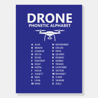 Drone Phonetic Alphabet – Blue Edition Poster