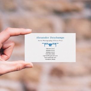 Drone Pilot & Aerial Photography Business Card