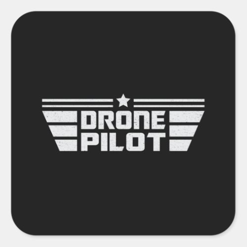 Drone Pilot Camera Quadcopter FPV Drones Gift Idea Square Sticker