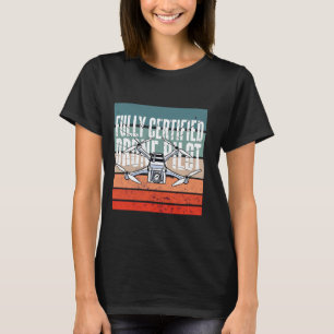 Drone pilot certified technology aerial flight cam T-Shirt