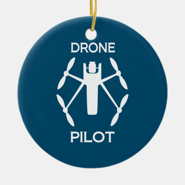 Drone Pilot Classes Ceramic Ornament (Front)