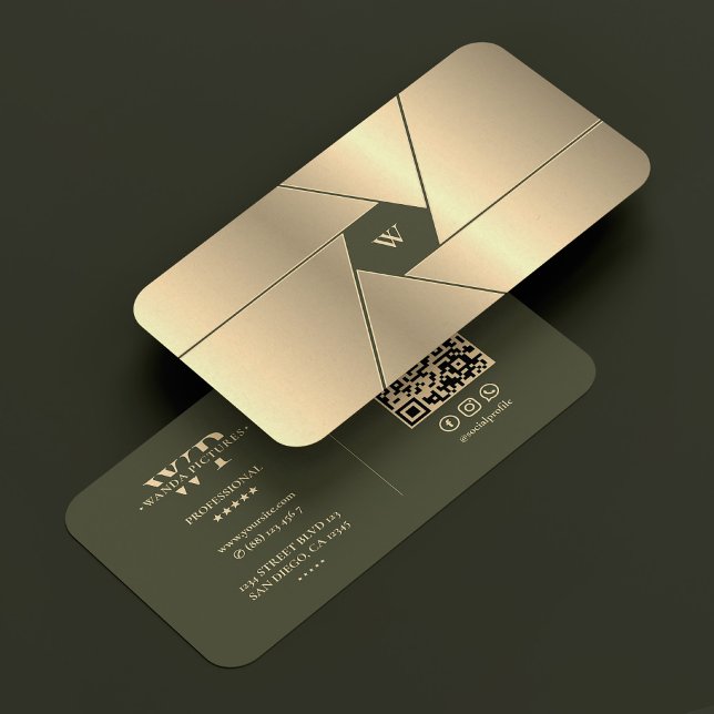 Drone Pilot Elegant Army Green Camera Shutter Lens Business Card (Drone Pilot Elegant Army Green Gold Shutter Lens Business Card
)