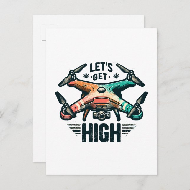 Drone Pilot Invitation Postcard (Front/Back)