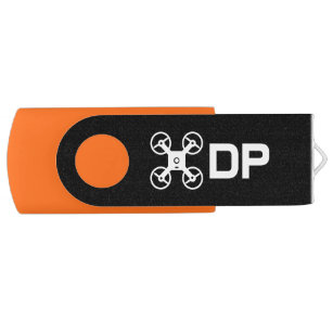 Drone pilot monogram USB pen flash drive