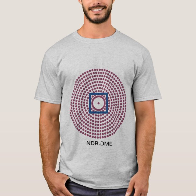 Drone Pilot NDB-DME Chart Legend Radio T-Shirt (Front)