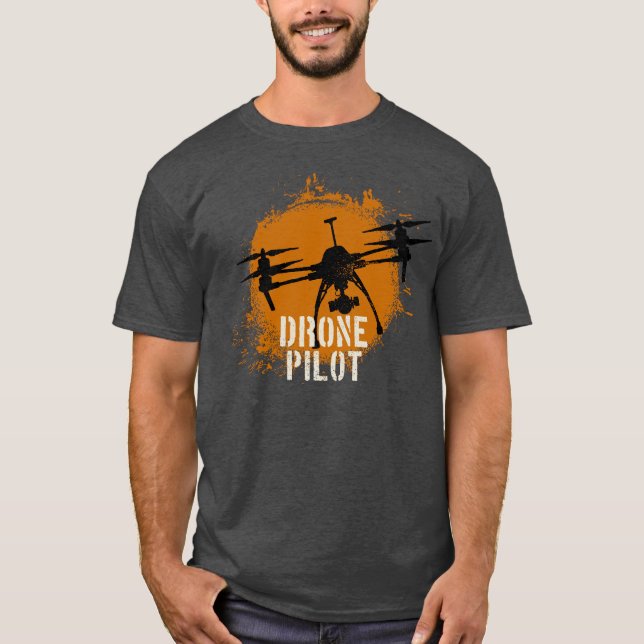 Drone Pilot Operator Racer T-Shirt (Front)