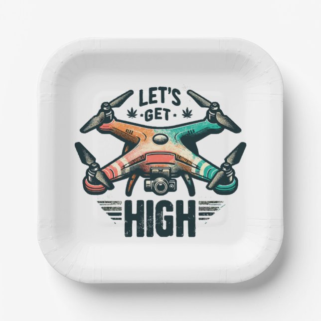 Drone Pilot Paper Plates (Front)