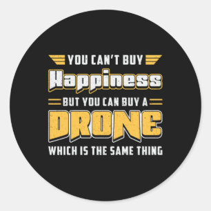 Drone Pilot Quadcopter Camera Drones FPV Gift Classic Round Sticker