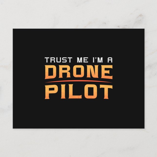 Drone Pilot Quadcopter Camera FPV Drones Gift Postcard (Front)