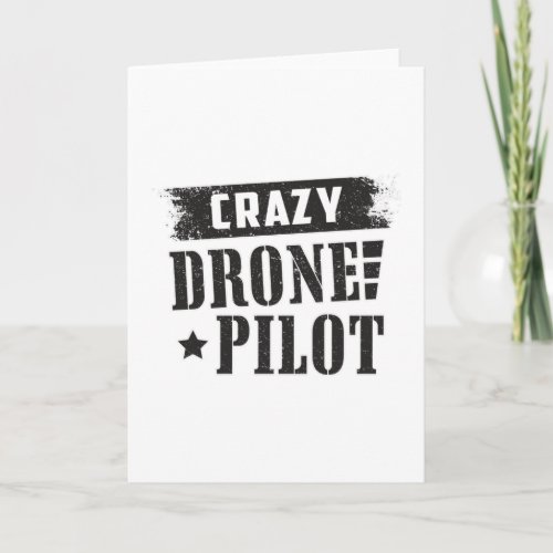Drone Pilot Quadcopter Drones FPV Funny Gift Card