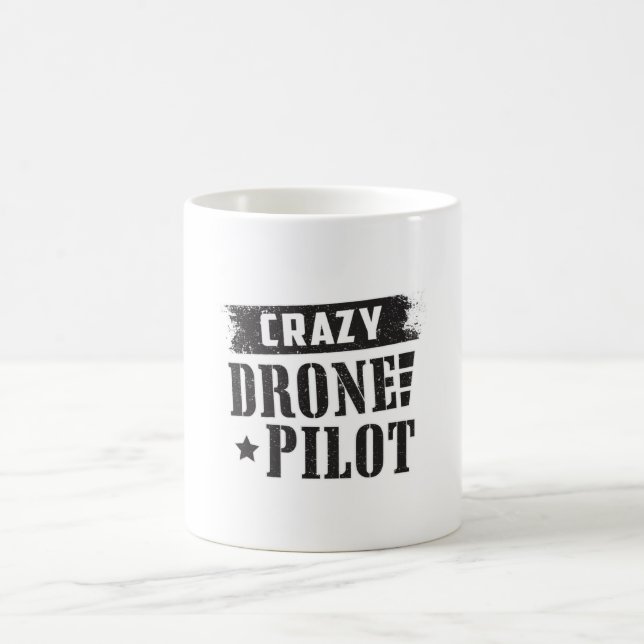 Drone Pilot Quadcopter Drones FPV Funny Gift Coffee Mug (Center)