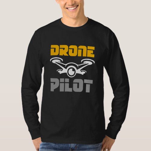 Drone Pilot Quadcopter Fvp Race Flight Operator T_Shirt