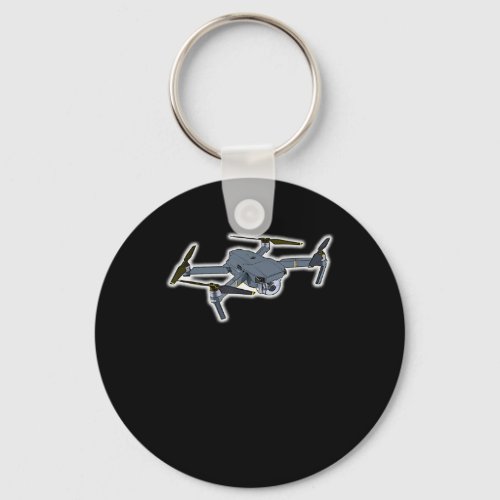 Drone Pilot Quadcopter Pilot Flying Drones Keychain