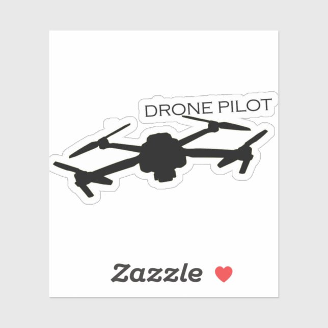Drone Pilot Sticker – Fly High with Style (Sheet)