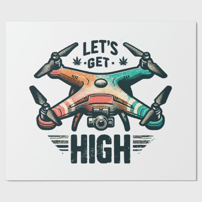Drone Pilot Wrapping Paper (Flat)