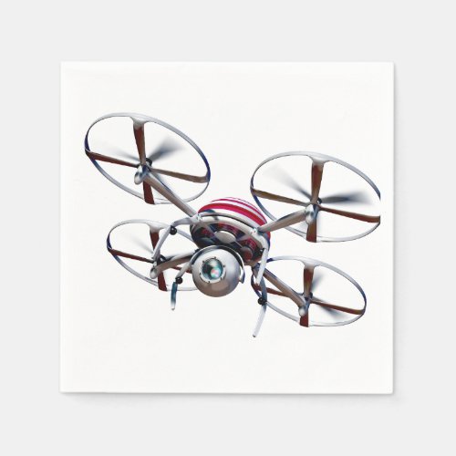 Drone quadrocopter napkins