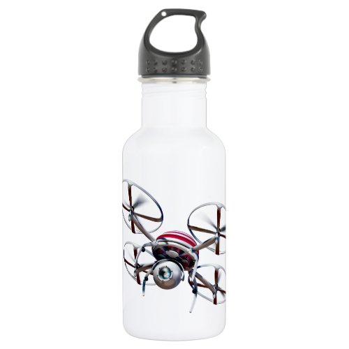Drone quadrocopter water bottle