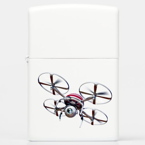 Drone quadrocopter zippo lighter