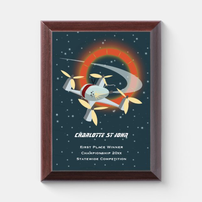 Drone Racing Award Plaque (Vertical)