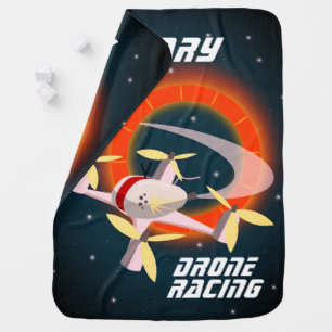 Drone Racing Baby Blanket