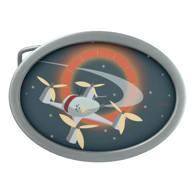 Drone Racing Belt Buckle (Front)