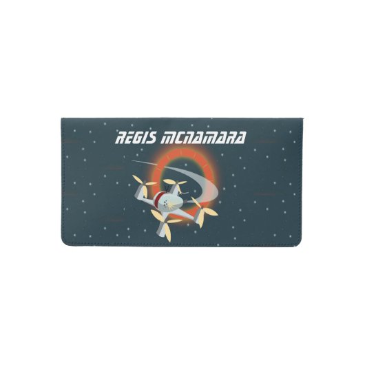 Drone Racing Checkbook Cover (Front)