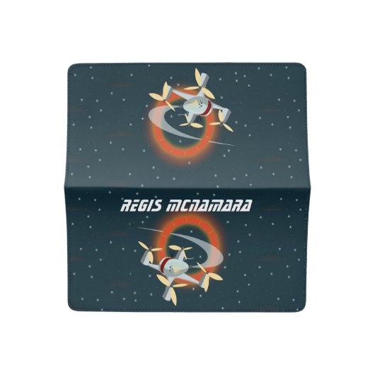 Drone Racing Checkbook Cover (Open)