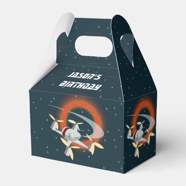 Drone Racing Favor Boxes (Front Side)