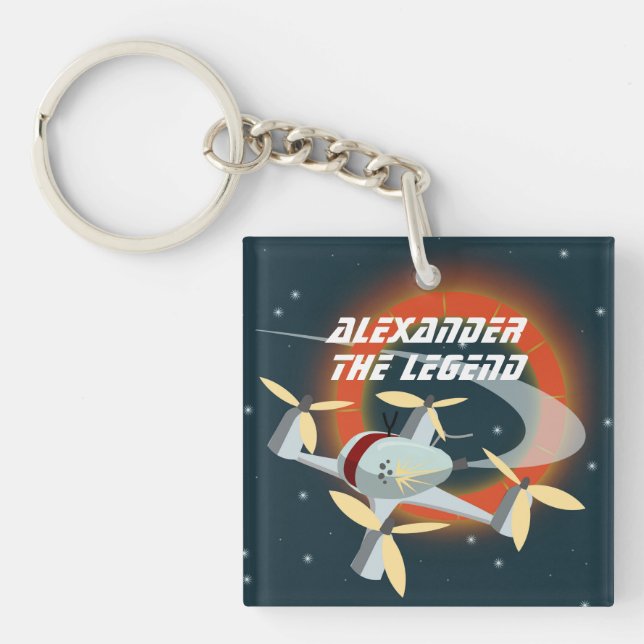 Drone Racing Keychain (Front)
