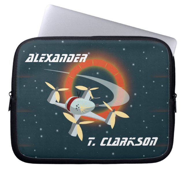 Drone Racing Laptop Sleeve (Front)