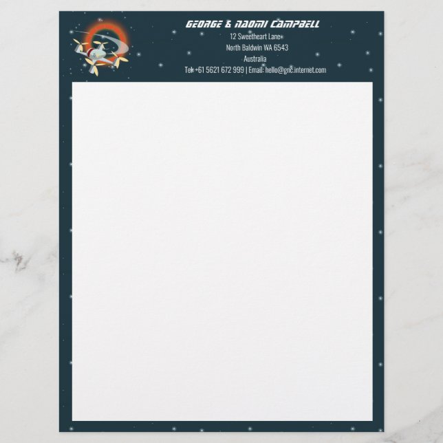 Drone Racing Letterhead (Front)