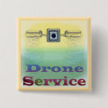Drone Service Button | Zazzle