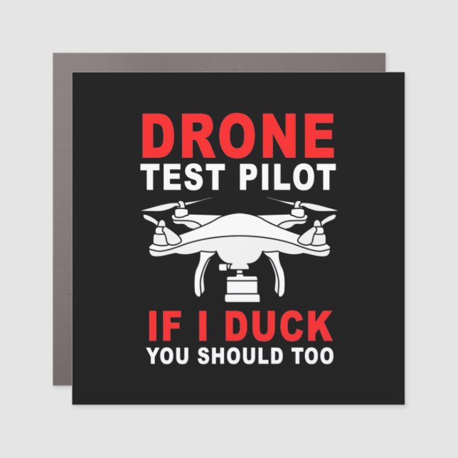 Drone Test Pilot Car Magnet (Front)