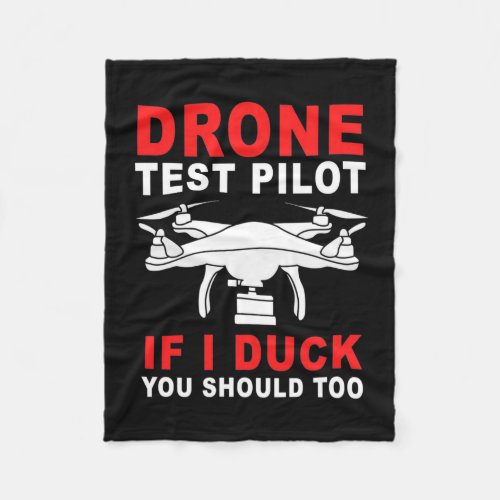 Drone Test Pilot Fleece Blanket