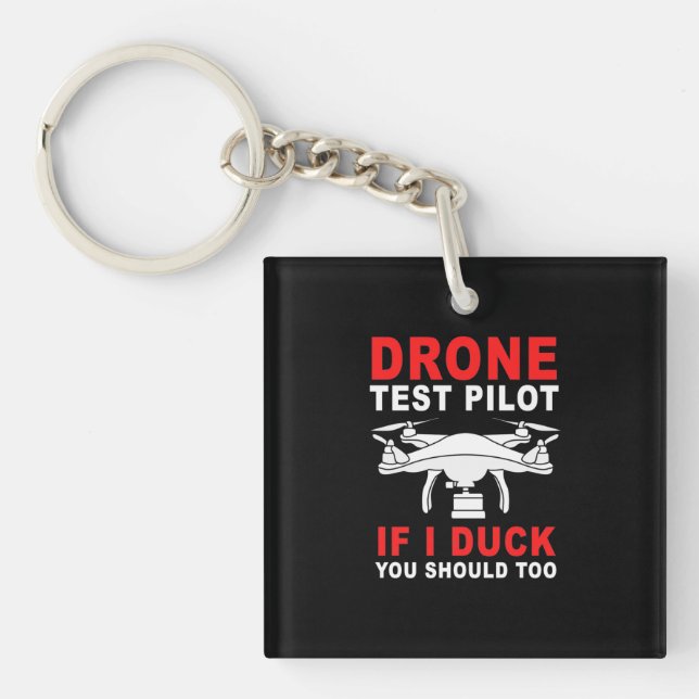 Drone Test Pilot Keychain (Front)